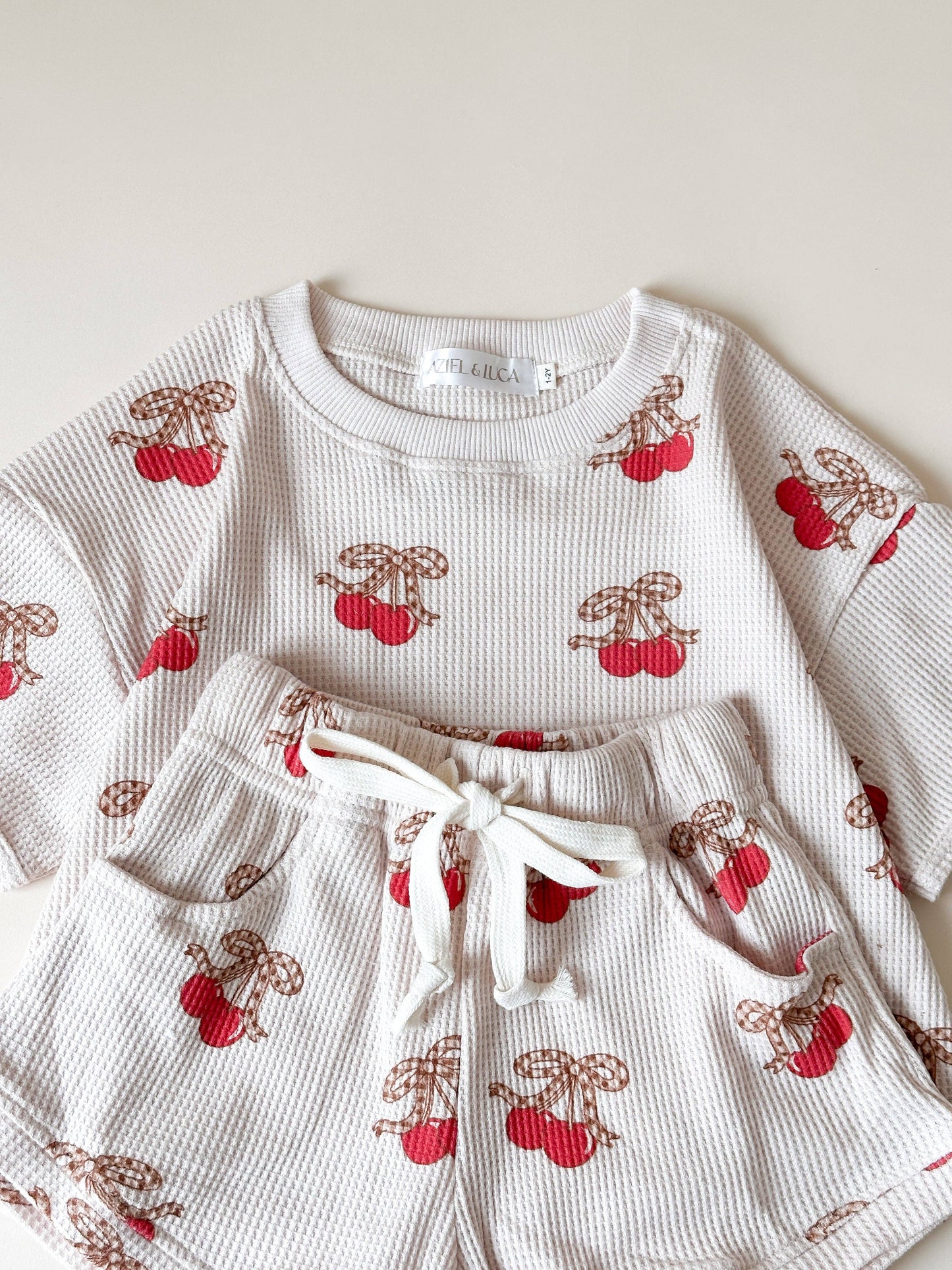 Cherry Waffle Set - Aziel + Luca