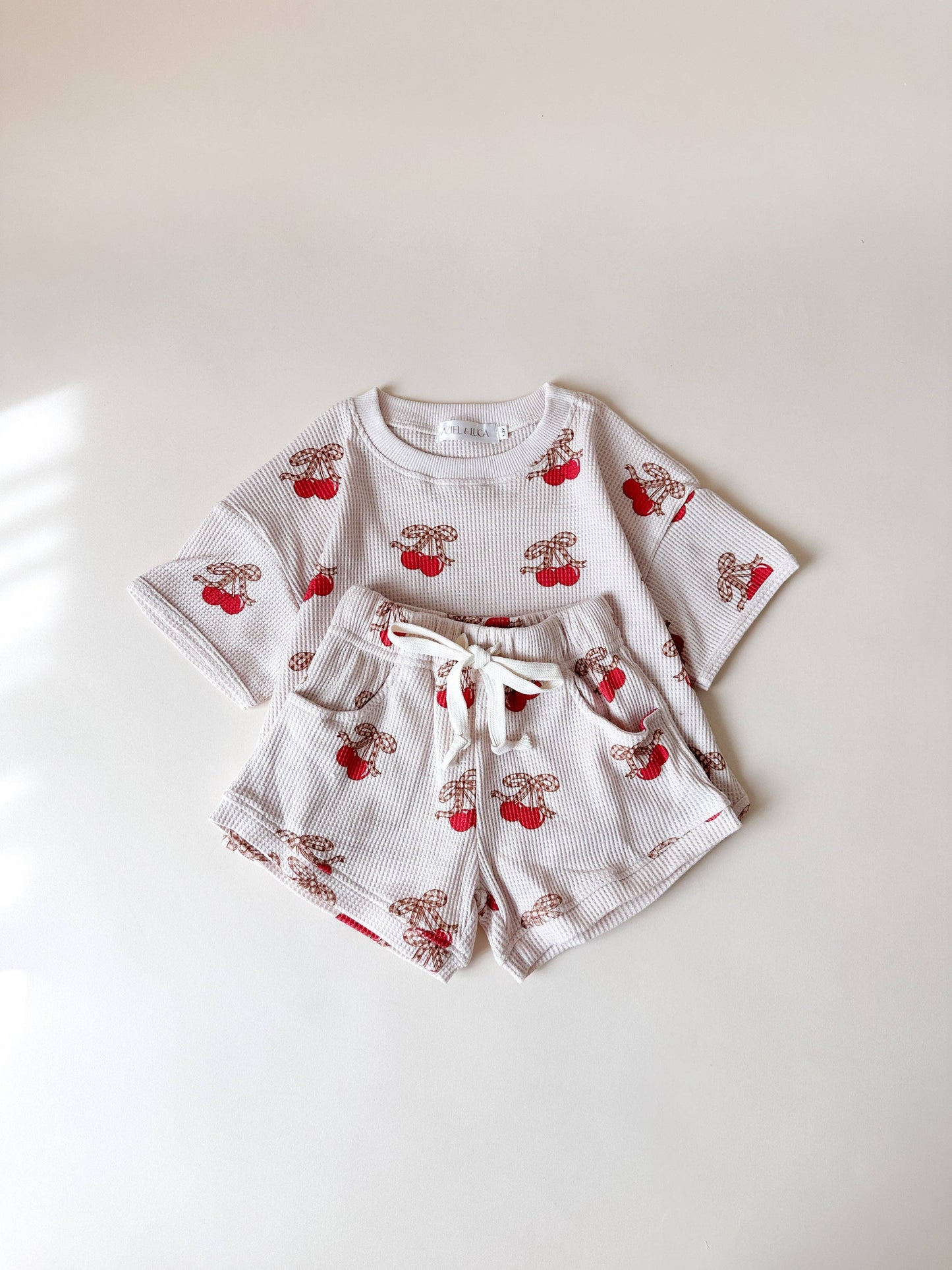 Cherry Waffle Set - Aziel + Luca