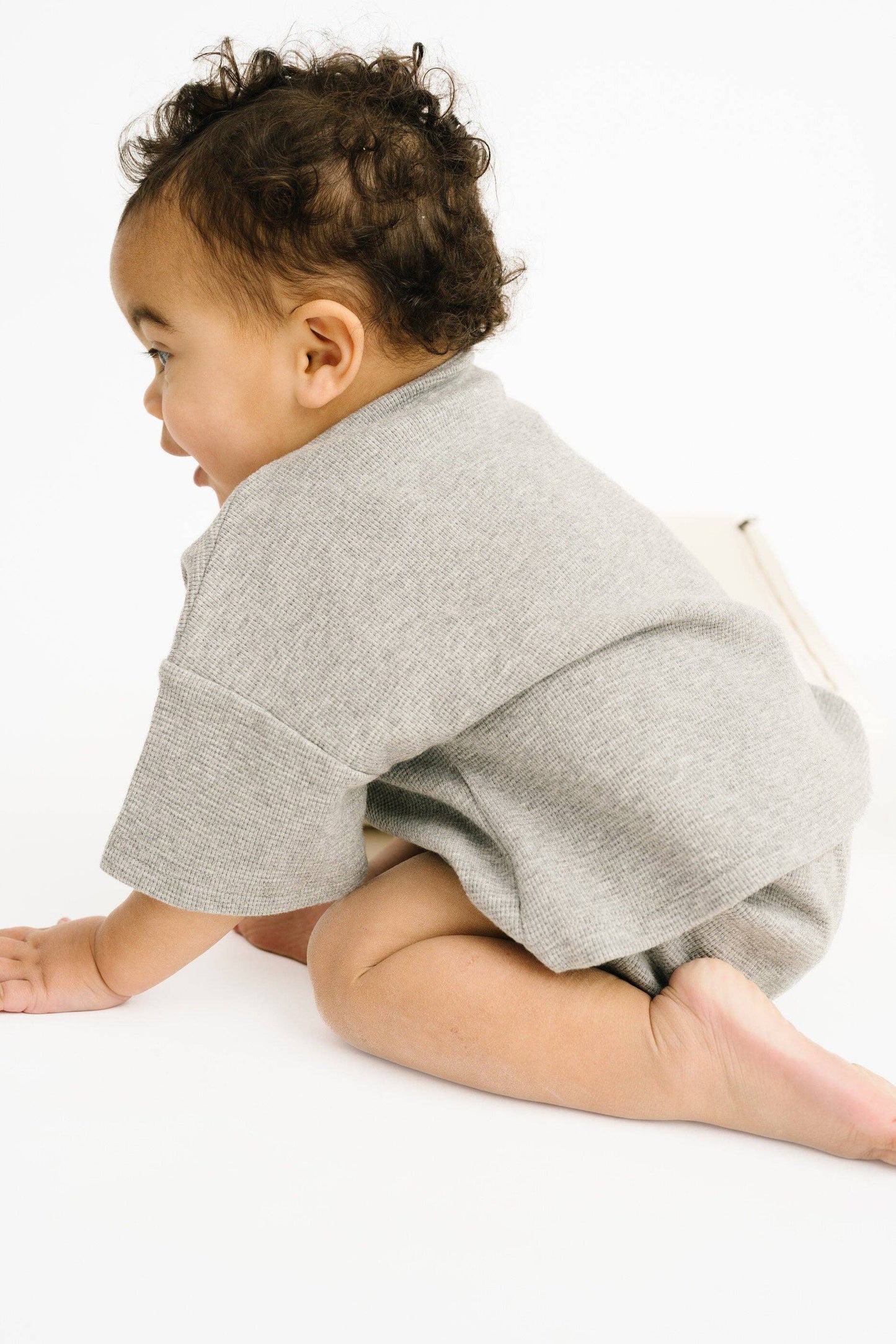 Waffle Slouchy Set - Stormy