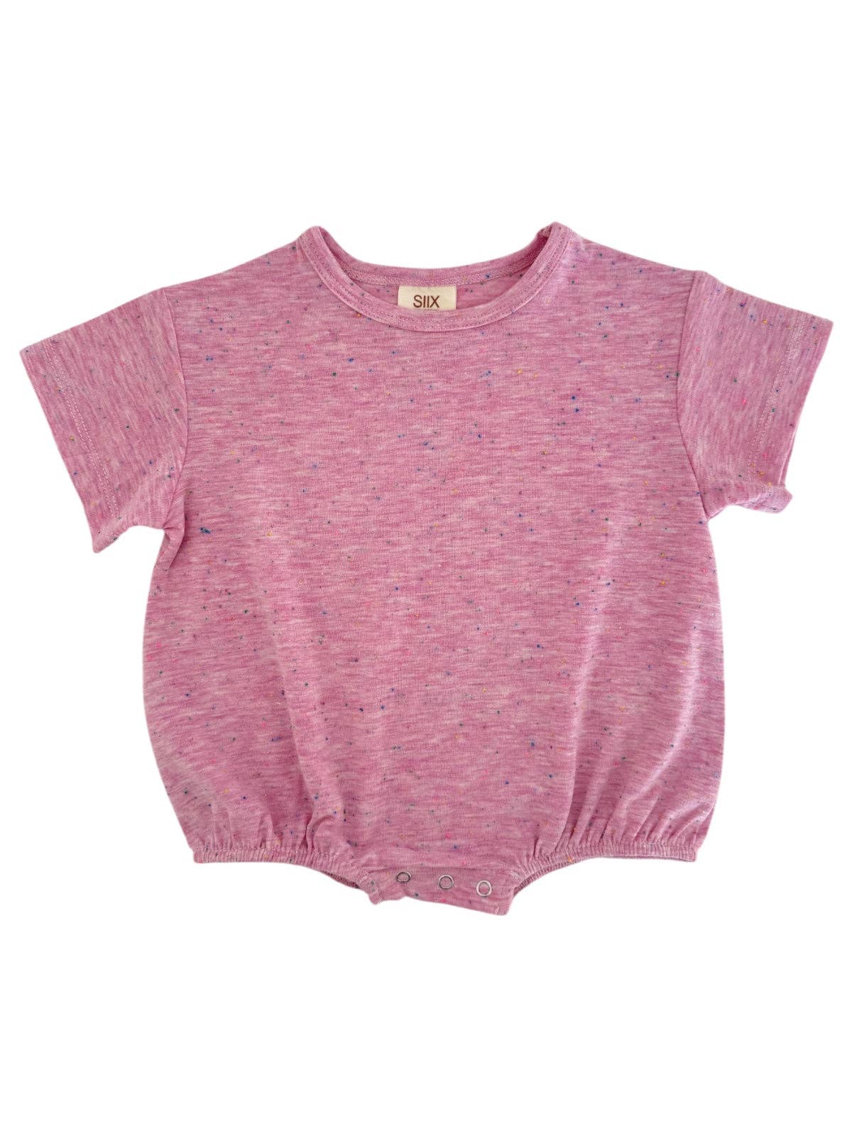 Pink Speckle Bubble Romper